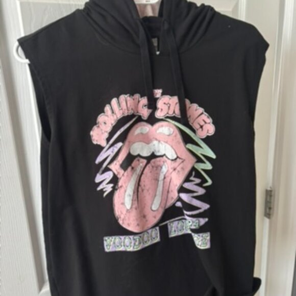 Rolling Stones Cutoff With Hood - Picture 2 of 2